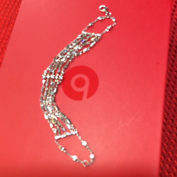 COSTUME JEWELRY BRACELET WITH MATCHING RING, SIZE 7 - Picture 4 of 10